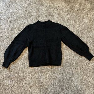 Madewell Mock-neck Black Sweater - Size S